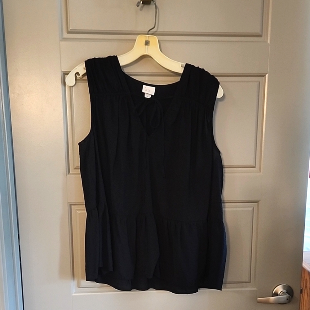 Cotton sleeveless blouse